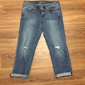 American Eagle Boy Fit Boyfriend Crop Jeans